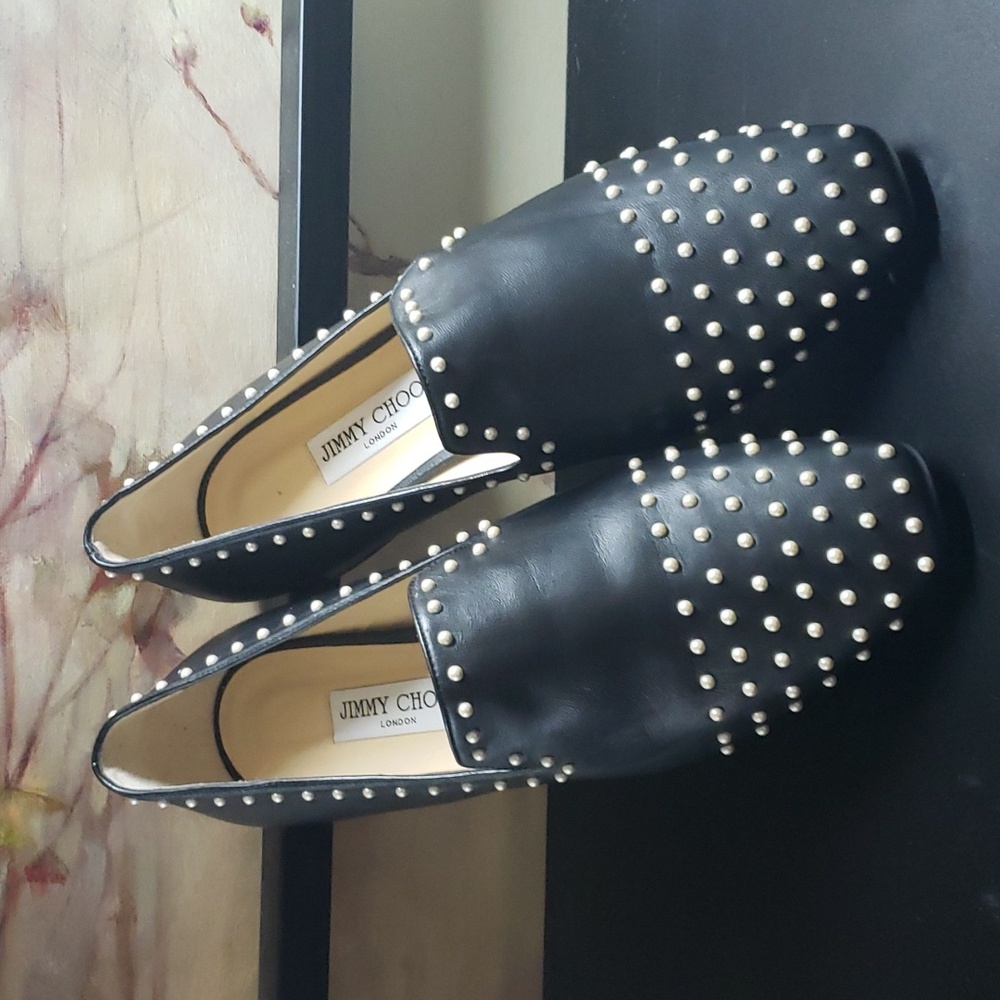 Jimmy Choo Jaida flat loafer with Pearls